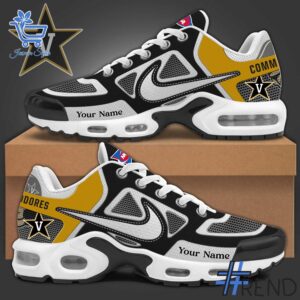 Sleek 1 Vanderbilt Commodores football Air Max TN Shoes with bold design accents and flawless fit.