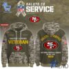 A timeless essential that elevates every outfit: 1 Veteran Birthday San Francisco 49ers Hoodie.
