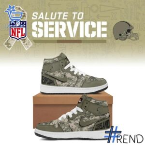 High-quality 1 Veterans Day 2025 Cleveland Browns camo Air Jordan 1 Shoes that brings your outfit to life.