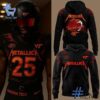 Premium quality and sleek design of Virginia Tech Football Metallica Hoodie.