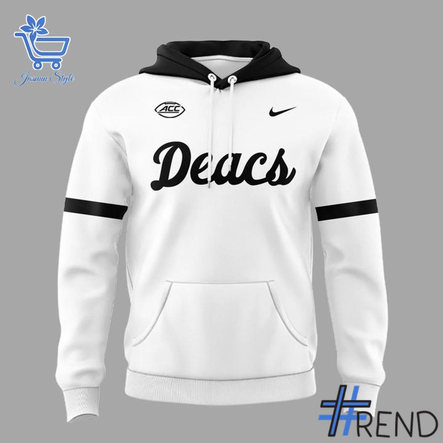 A timeless essential that elevates every outfit: 2 Wake Forest Demon Deacons 2025 Deacs Helmet Wordmark Hoodie.