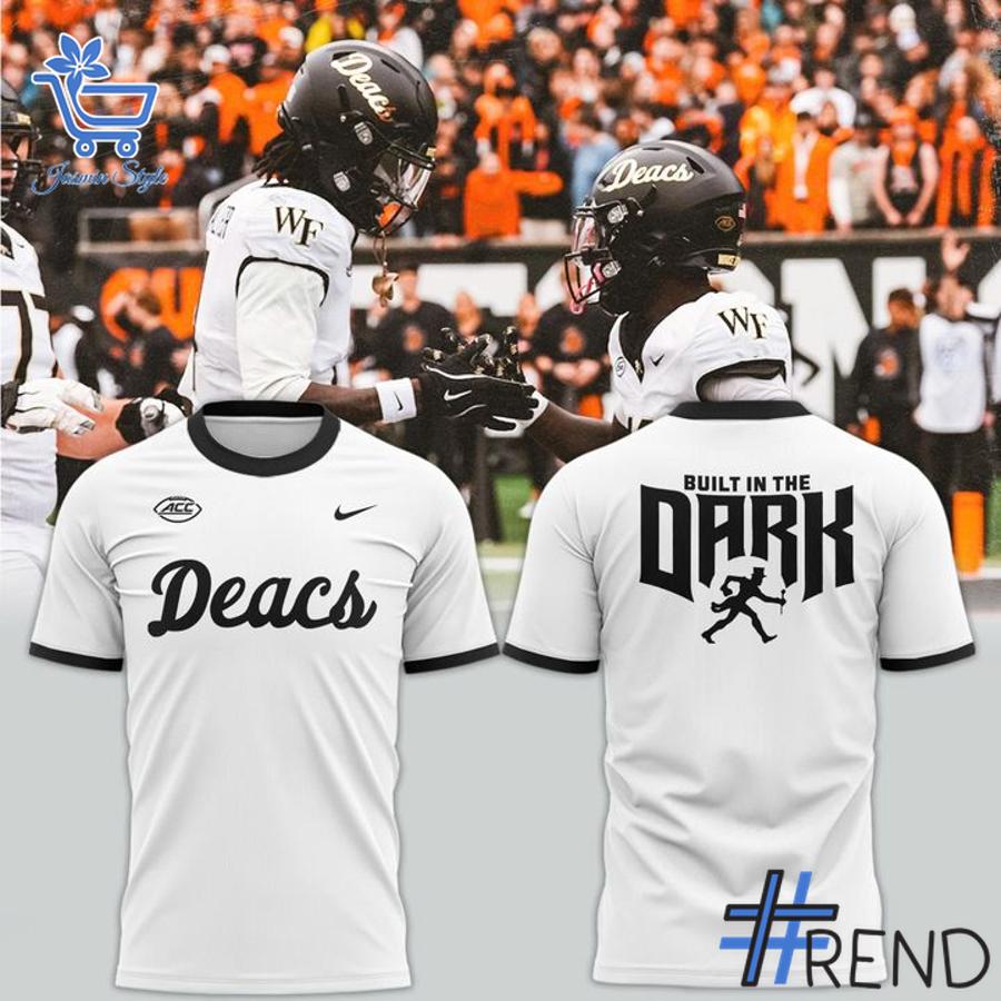 A timeless essential that elevates every outfit: 4 Wake Forest Demon Deacons 2025 Deacs Helmet Wordmark Hoodie.