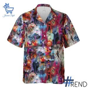 Premium quality and sleek design of Watercolor Villains Disney Hawaiian Shirt.