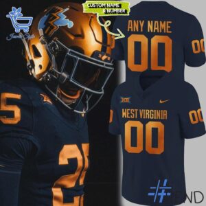 The latest design trend captured perfectly in 1 West Virginia Mountaineers Football 1965 Throwback Custom Jersey.
