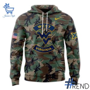 High-quality 2 West Virginia Mountaineers Nike 2025 Military Appreciation Hoodie that brings your outfit to life.