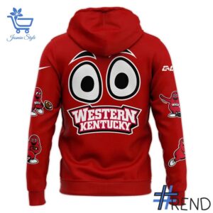 Sleek 3 Western Kentucky WKU Football 2025 Big Red Zombieland Hoodie that complements both casual and streetwear styles.