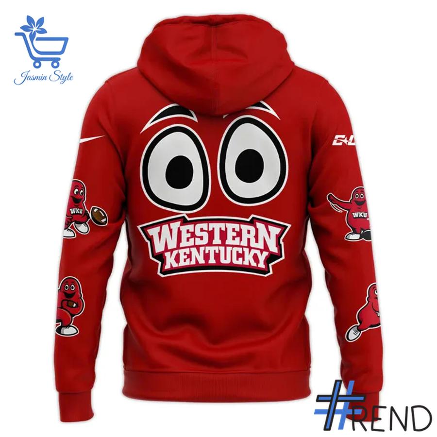 Sleek 3 Western Kentucky WKU Football 2025 Big Red Zombieland Hoodie that complements both casual and streetwear styles.