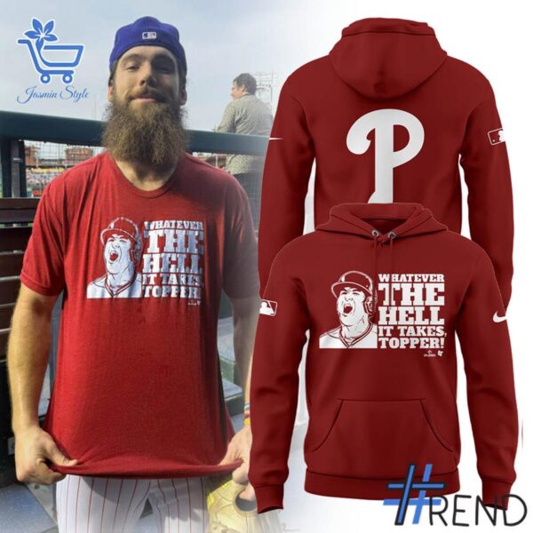 Premium quality and sleek design of Whatever The Hell It Takes Topper Philadelphia Phillies Hoodie.
