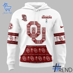 Eye-catching 2 White Oklahoma Football 2025 Native American Heritage Month Hoodie designed to upgrade your everyday outfit.