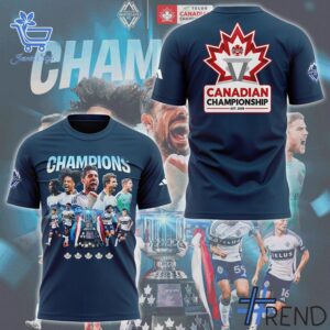 A timeless essential that elevates every outfit: 1 Whitecaps FC 2025 TELUS Canadian Champions Shirt Hoodie.