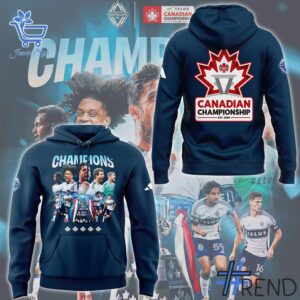A timeless essential that elevates every outfit: 3 Whitecaps FC 2025 TELUS Canadian Champions Shirt Hoodie.