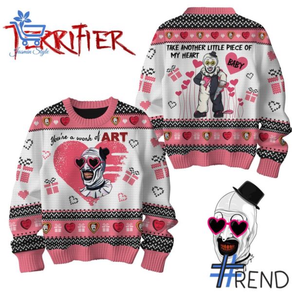 You're a work of art Terrifier Sweater brings a fresh edge to your everyday outfit.