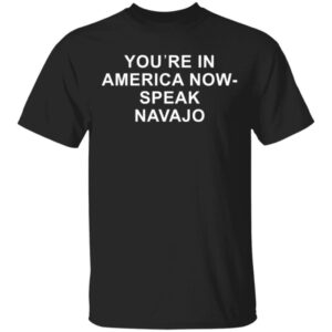 You’re in America now speak navajo shirt brings a fresh edge to your everyday outfit.
