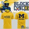 Unique 1 2025 Block Cancer Michigan Football T Shirt with creative flair and lasting comfort.