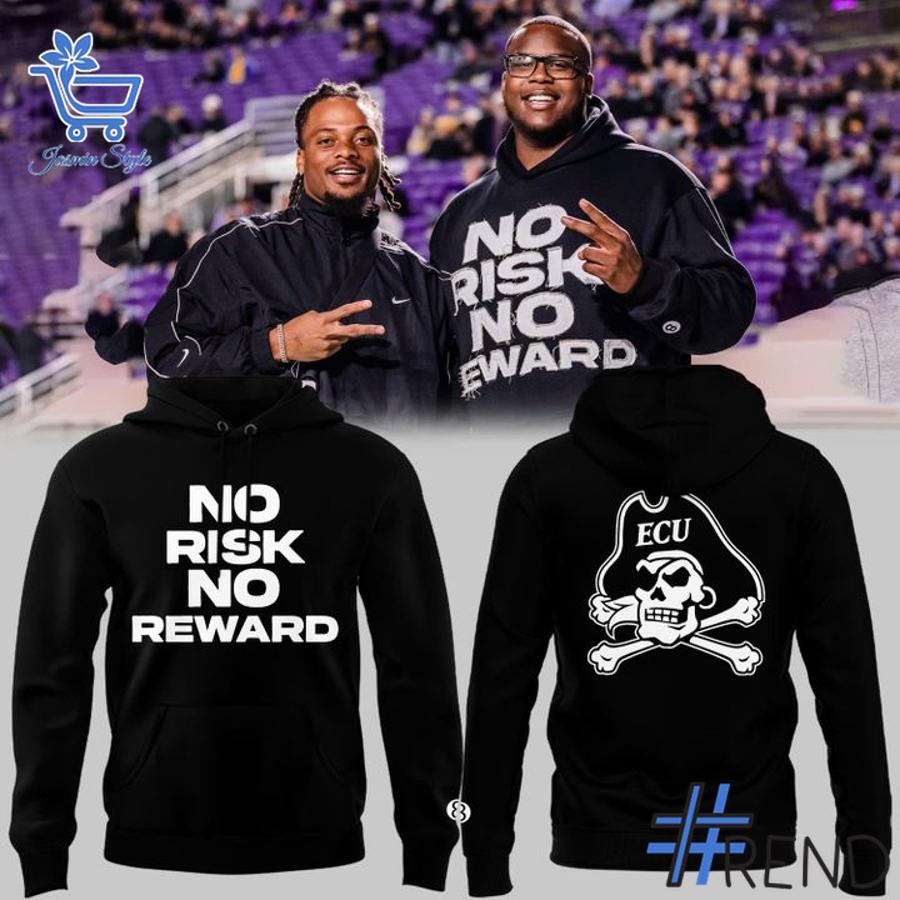 Unique 1 2025 East Carolina Pirates No Risk No Reward Hoodie with creative flair and lasting comfort.