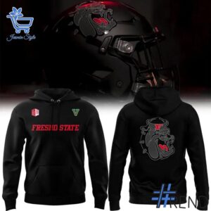 1 2025 Homecoming Fresno State Bulldogs Football Hoodie apparel showcasing premium design and modern streetwear style.