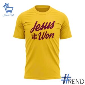 Unique 2 2025 Jesus Won Sun Devil Football T Shirt with creative flair and lasting comfort.
