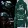 Unique 1 2025 Michigan State Spartans Helmet Logo EST 1855 Uniform Hoodie with creative flair and lasting comfort.