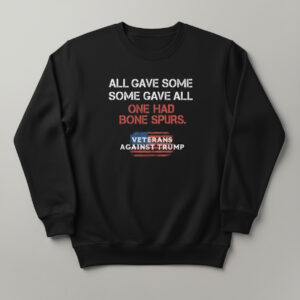 All Gave Some Some Gave All Veterans Against Trump Shirt 2 apparel showcasing premium design and modern streetwear style.