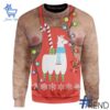 1 Alpaca Men Furry Christmas Sweatshirt apparel showcasing premium design and modern streetwear style.
