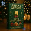 Festive 1 Ariana Grande Christmas Advent Calendar 2025 featuring a calendar box and 24 acrylic Christmas ornaments.