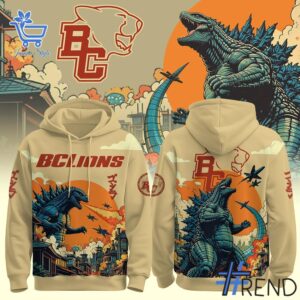 Unique 1 BC Lions Godzilla Hoodie with creative flair and lasting comfort.