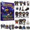 Festive 1 Baltimore Ravens Advent Calendar 2025 featuring a calendar box and 24 acrylic Christmas ornaments.