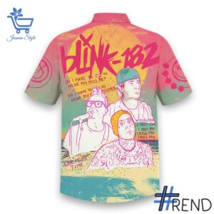 3 Blink 182 Hawaiian Shirt apparel showcasing premium design and modern streetwear style.
