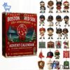 Festive 1 Boston Red Sox Advent Calendar 2025 featuring a calendar box and 24 acrylic Christmas ornaments.