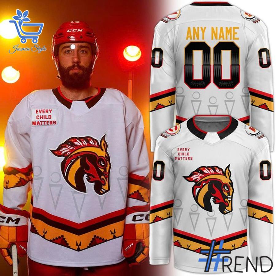 Unique 1 Calgary Wranglers 2025 Indigenous Night Hockey Jersey with creative flair and lasting comfort.