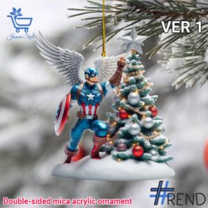 Unique 1 Captain America Christmas Ornament 1 with creative flair and lasting comfort.