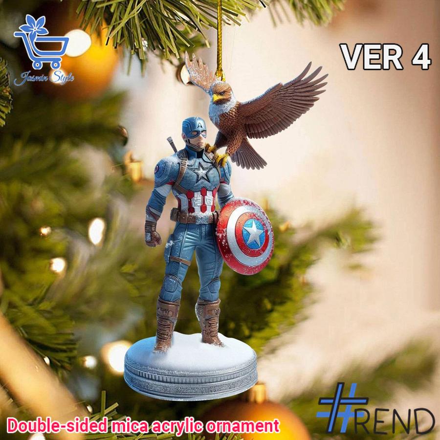 Unique 1 Captain America Christmas Ornament 4 with creative flair and lasting comfort.