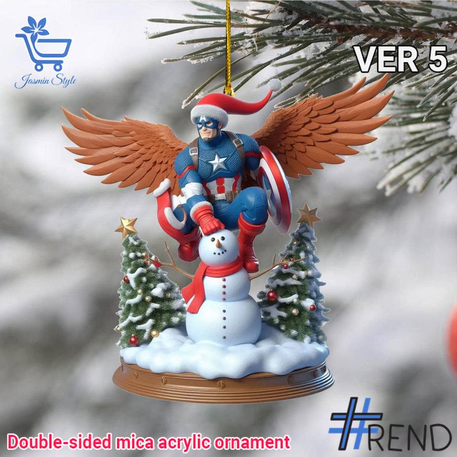 Unique 1 Captain America Christmas Ornament 5 with creative flair and lasting comfort.