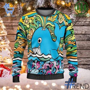 Unique 2 Christmas Whale Ugly Sweater with creative flair and lasting comfort.