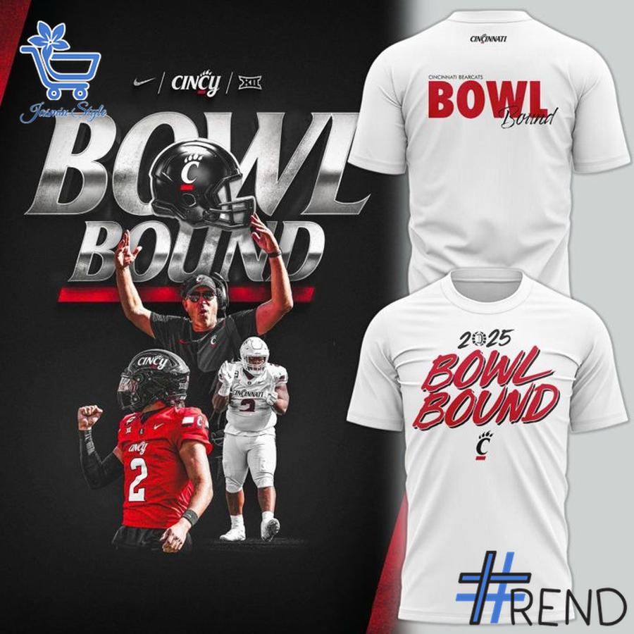 Sleek 1 Cincinnati Bearcats Bowl Bound Shirt with bold design accents and flawless fit.
