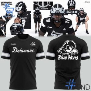 Unique 2 Delaware Blue Hens 2025 Midnight Delaware Hoodie with creative flair and lasting comfort.