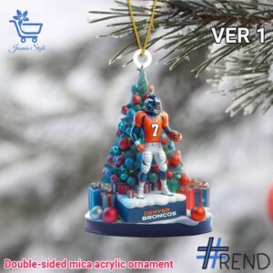Unique 1 Denver Broncos Christmas Ornament 1 with creative flair and lasting comfort.