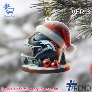 Unique 1 Denver Broncos Christmas Ornament 3 with creative flair and lasting comfort.