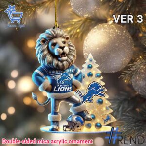 Unique 1 Detroit Lions Christmas Ornament 3 with creative flair and lasting comfort.