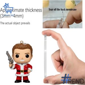 Holiday 3 Die Hard Christmas Advent Calendar 2025 with premium acrylic ornaments.