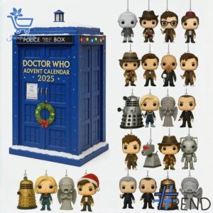 Holiday 1 Doctor Who Advent Calendar 2025 with premium acrylic ornaments.