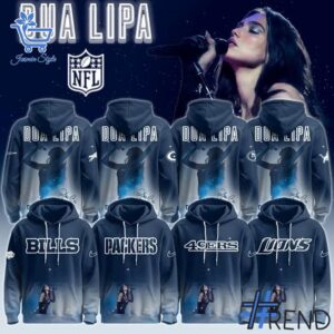 Sleek 1 Dua Lipa Custom Team NLF Hoodie with bold design accents and flawless fit.