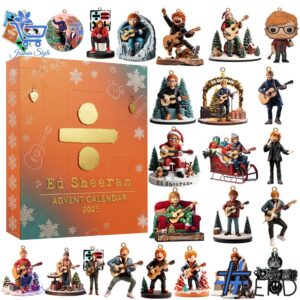 1 Ed Sheeran 2025 Advent Calendar featuring a creative design and premium craftsmanship.