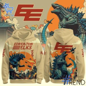 Unique 1 Edmonton Elks Godzilla Hoodie with creative flair and lasting comfort.