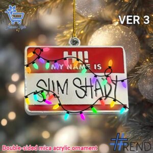 Unique 1 Eminem Christmas Ornament 3 with creative flair and lasting comfort.