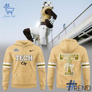 Sleek 2 Georgia Tech Football Sting Em Gold Uniform 2025 Combo Shirt with bold design accents and flawless fit.