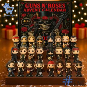 Holiday 1 Gun N' Roses Advent Calendar 2025 with premium acrylic ornaments.