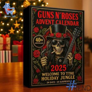 Holiday 2 Gun N' Roses Advent Calendar 2025 with premium acrylic ornaments.