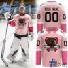 Unique 1 Hershey Bears 2025 Pink in the Rink Hockey Jersey with creative flair and lasting comfort.