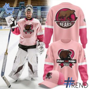 Unique 1 Hershey Bears 2025 Pink in the Rink Sweatshirt with creative flair and lasting comfort.